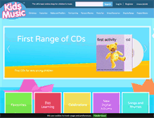 Tablet Screenshot of kidsmusic.co.uk